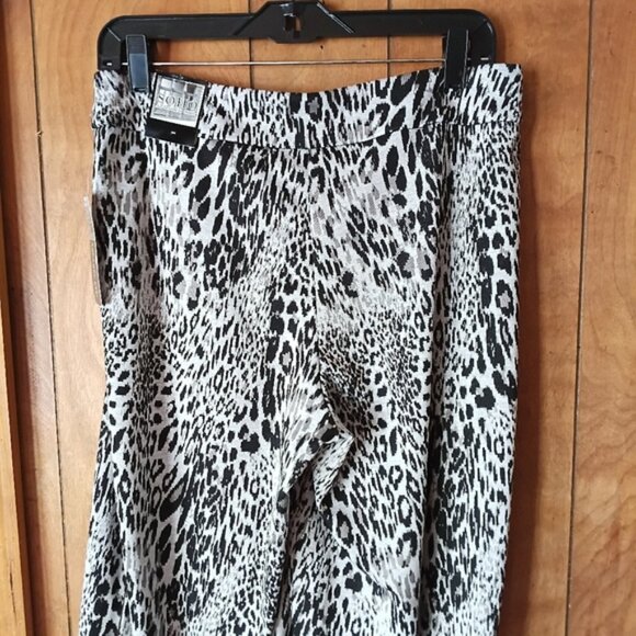 Soho Women's Gray Black Pullons Pants Size M NWT - Picture 5 of 6